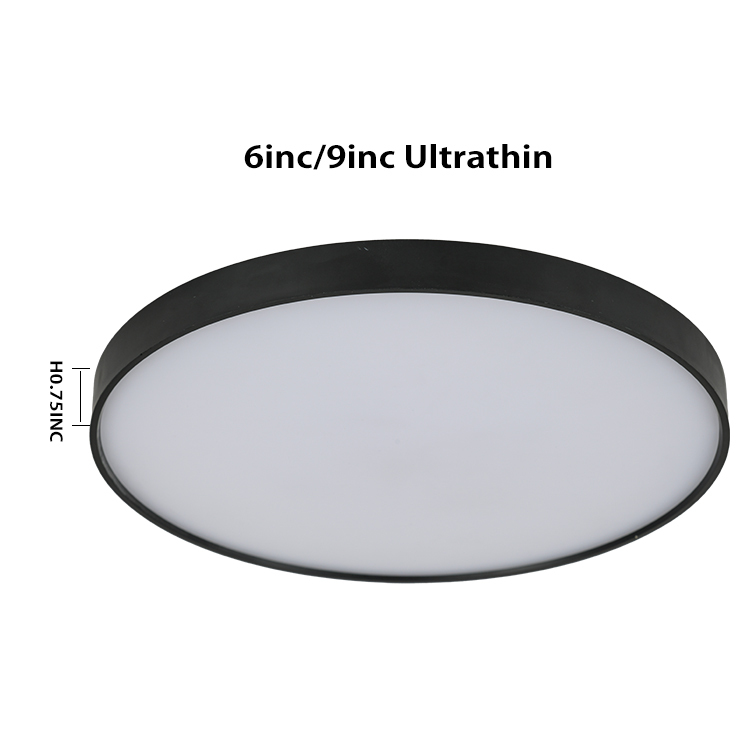 9inch disck light  18W  led ceiling lights black finish